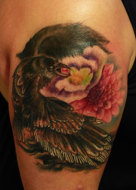 Tattoos - Mandala Crow - 117023